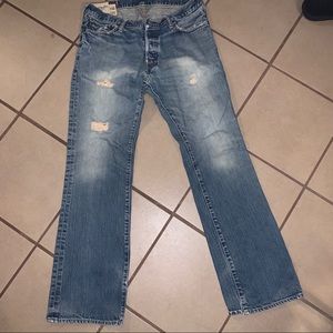 Abercrombie & Fitch distressed men’s jeans 33x32